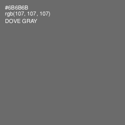 #6B6B6B - Dove Gray Color Image
